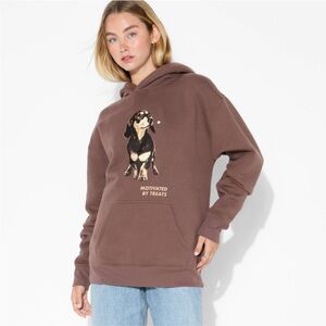Women's Oversized Hooded Pullover Sweatshirt - Wild
Fable T™ Brown small